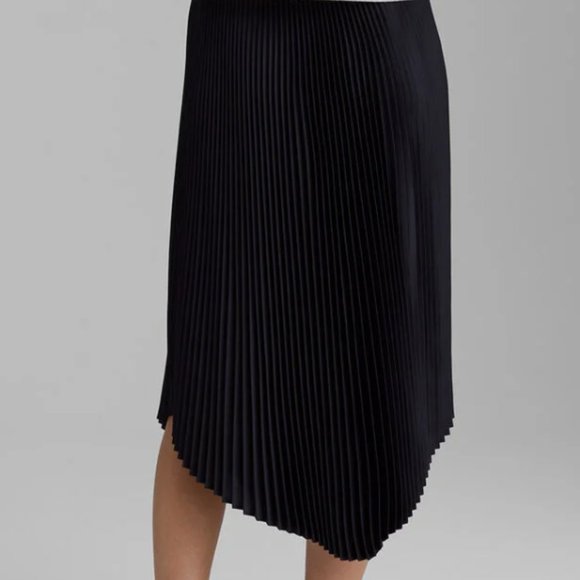 Club Monaco Pleated Scoop Hem Skirt XS - Picture 2 of 5